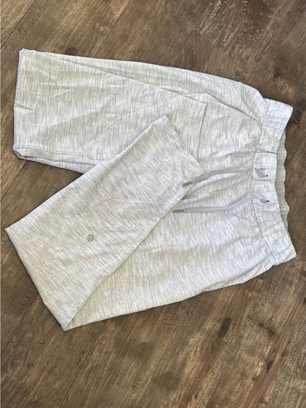Lululemon Light Heather Grey Drawstring Jogger Pants